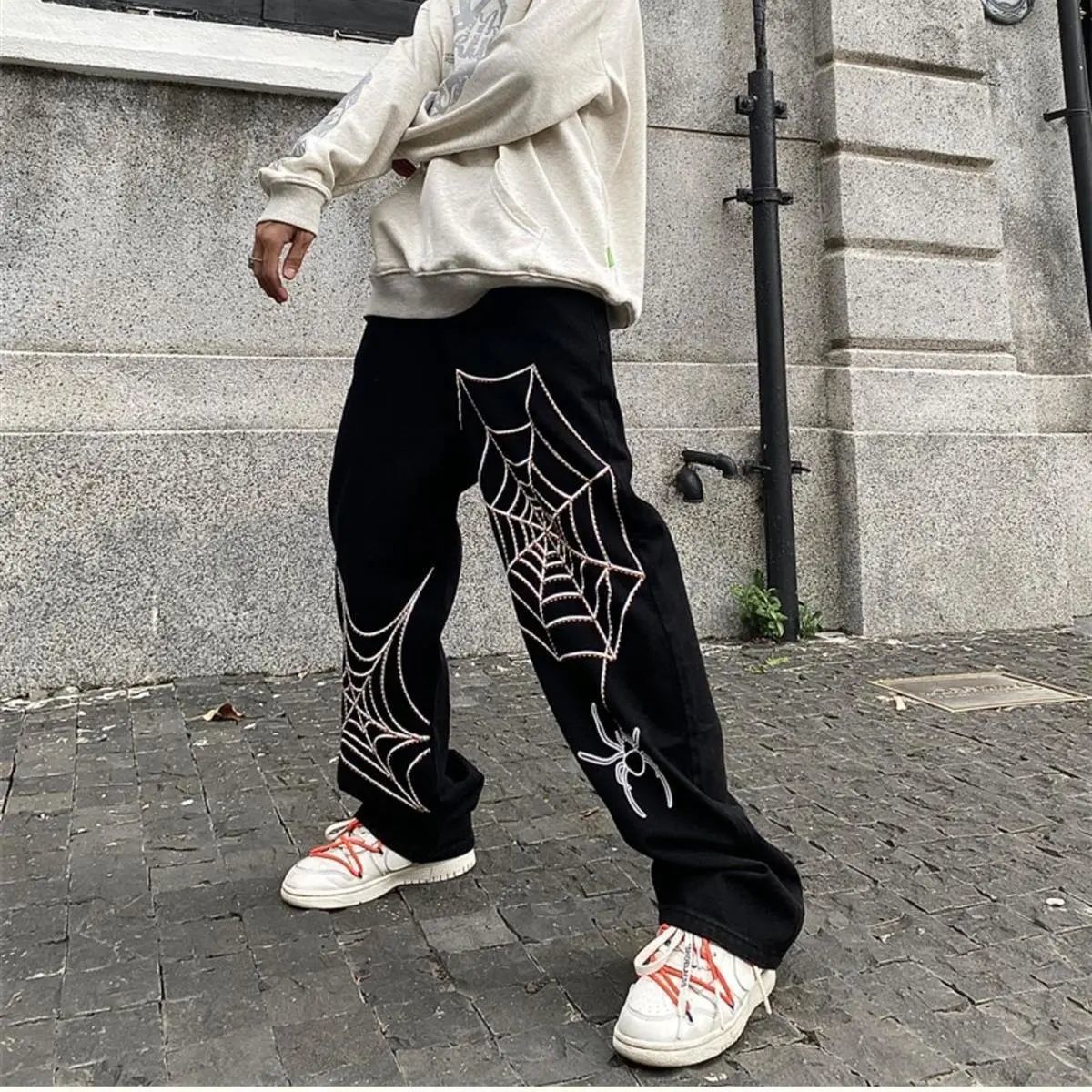 Y2K Oversized Techwear Sweatpants for Men
