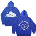Y2K Style Men's Full-Zip Hoodie Casual Jacket