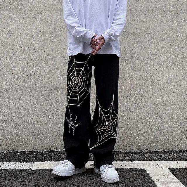 Y2K Oversized Techwear Sweatpants for Men