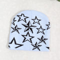 Trendy Knitted Beanie with Star Pattern for All (Y2K)