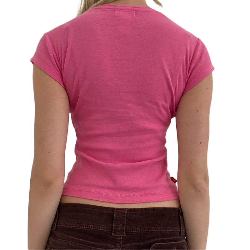 Vintage Women's Y2K Slim Fit Casual Short Sleeve T-Shirt
