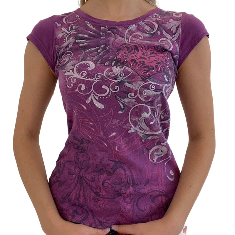 Vintage Women's Y2K Slim Fit Casual Short Sleeve T-Shirt