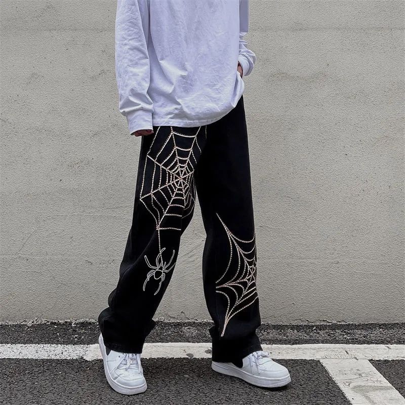Y2K Oversized Techwear Sweatpants for Men